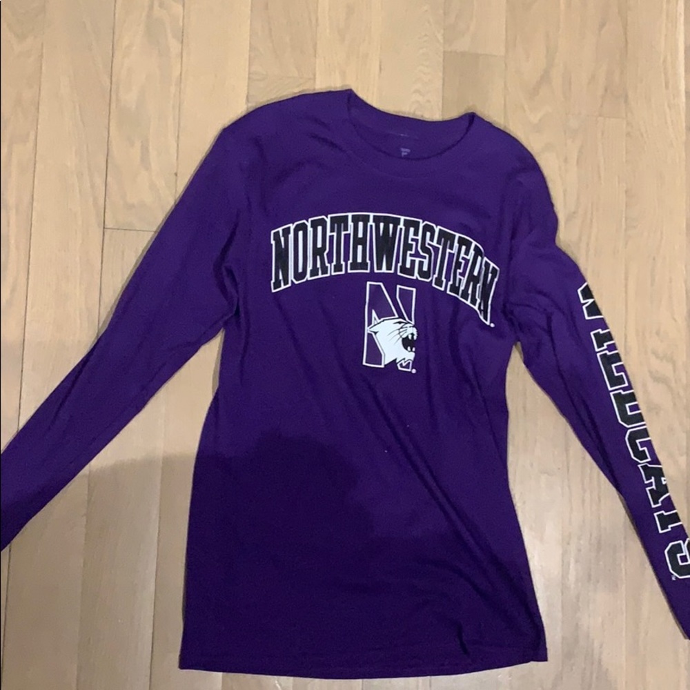 Purple Northwestern Long-Sleeve